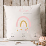 Lade das Bild in den Galerie-Viewer, Personalisierbarer Kissenbezug| Kissen| Regenbogen mit Namen| Namenskissen - GlamourDesign
