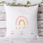 Lade das Bild in den Galerie-Viewer, Personalisierbarer Kissenbezug| Kissen| Regenbogen mit Namen| Namenskissen - GlamourDesign
