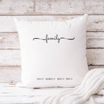 Lade das Bild in den Galerie-Viewer, Namenskissen| Personalisierbarer Kissenbezug| Kissen| Familie - GlamourDesign
