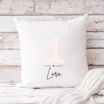 Lade das Bild in den Galerie-Viewer, Personalisierbarer Kissenbezug| Kissen| Geschenk zum 1.Geburtstag| Namenskissen - GlamourDesign
