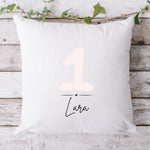 Lade das Bild in den Galerie-Viewer, Personalisierbarer Kissenbezug| Kissen| Geschenk zum 1.Geburtstag| Namenskissen - GlamourDesign
