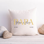 Lade das Bild in den Galerie-Viewer, Kissen Geschenk Papa| Vatertag| Personalisierbarer Kissenbezug| Kissen mit Füllung - GlamourDesign
