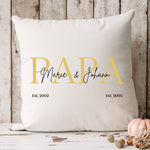 Lade das Bild in den Galerie-Viewer, Kissen Geschenk Papa| Vatertag| Personalisierbarer Kissenbezug| Kissen mit Füllung - GlamourDesign
