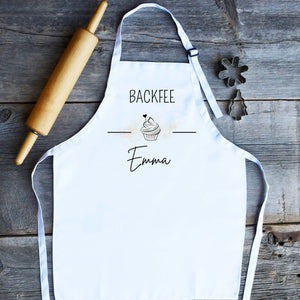 Kochschürze| Backschürze| Schürze| personalisiert mit Namen| Backfee - GlamourDesign