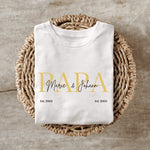Lade das Bild in den Galerie-Viewer, Papa T-Shirt| personalisiert mit Namen| Geschenk | Vatertag | Geburtstag| Geburt | Dad | Kinder - GlamourDesign
