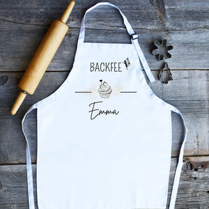 Kochschürze| Backschürze| Schürze| personalisiert mit Namen| Backfee - GlamourDesign