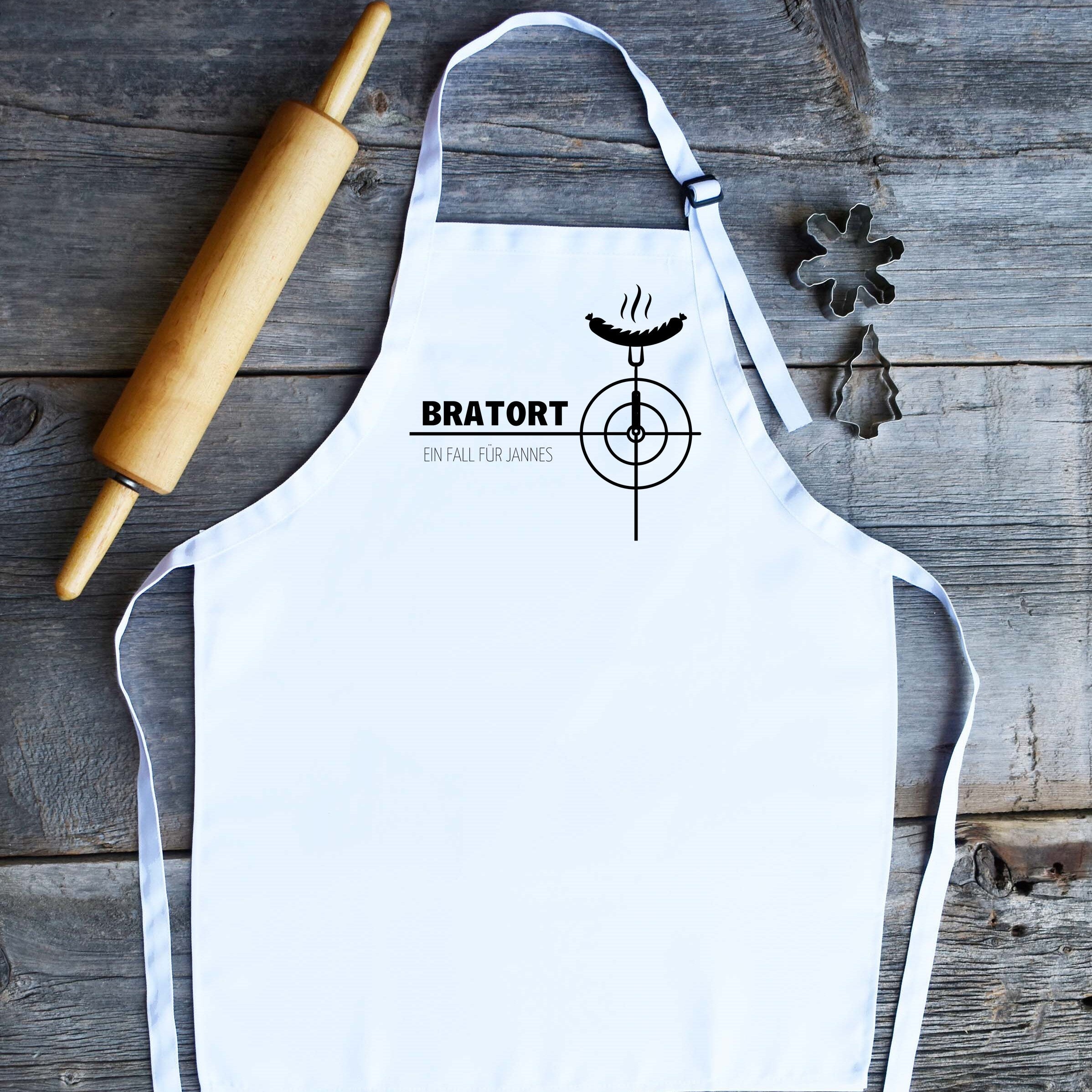 Kochschürze Mann| Grillschürze| Backschürze| Schürze| personalisiert mit Namen| Bratort - GlamourDesign