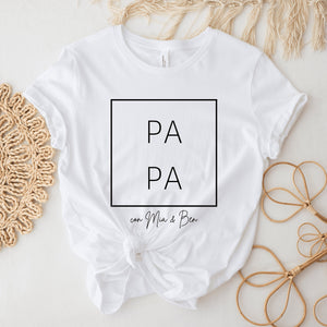 Papa T-Shirt| personalisiert mit Namen| Geschenk| Vatertag| Geburtstag| Geburt| Kinder| grafisch| Set-Möglichkeit - GlamourDesign