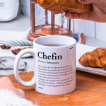 Lade das Bild in den Galerie-Viewer, Tasse für die Chefin Definition Synonym Geschenk| personalisierbar mit Namen
