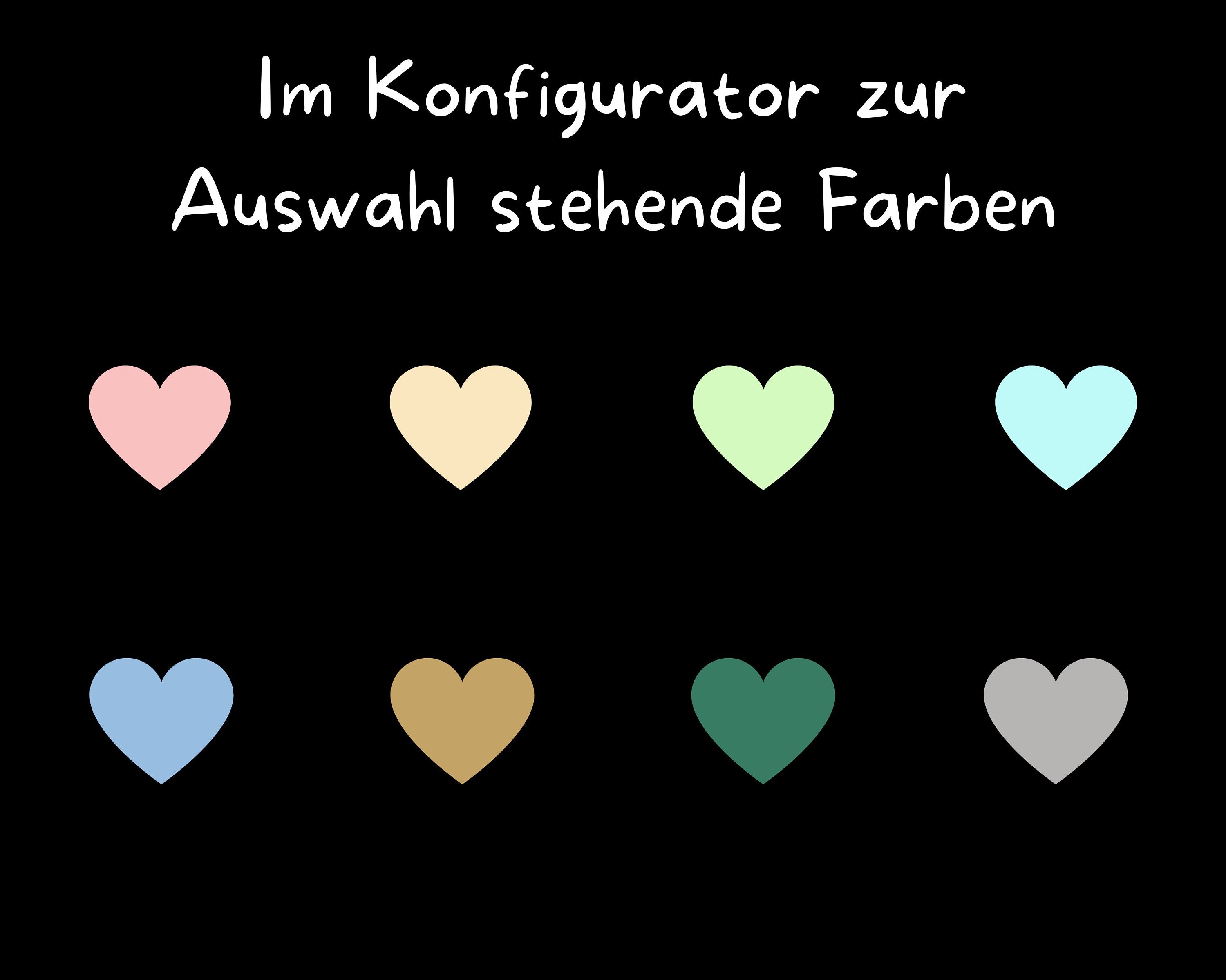 Fußmatte | personalisierbar mit Familien-&Vornamen| Herzen| bis zu 7 Vornamen | Indoor - GlamourDesign
