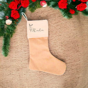 Personalisierter Nikolausstiefel mit Namen | Weihnachtsdesign | Nikolausstrumpf | Weihnachtsstrumpf |Weihnachtsgeschenk - GlamourDesign