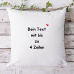Lade das Bild in den Galerie-Viewer, Wunschtext-Kissen | Personalisierbarer Kissenbezug| Wunschtext | personalisierbar mit bis zu 4 Zeilen Text - GlamourDesign
