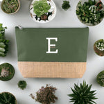 Lade das Bild in den Galerie-Viewer, Personalisierte Kosmetiktasche aus Jute | Schminktasche mit Namen| in 4 Farben - GlamourDesign
