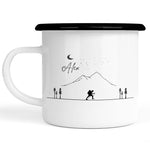 Lade das Bild in den Galerie-Viewer, Emaille Tasse| Becher| Berge | personalisierbar mit Namen - GlamourDesign
