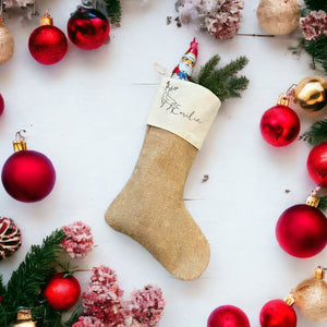 Personalisierter Nikolausstiefel mit Namen | Weihnachtsdesign | Nikolausstrumpf | Weihnachtsstrumpf |Weihnachtsgeschenk - GlamourDesign