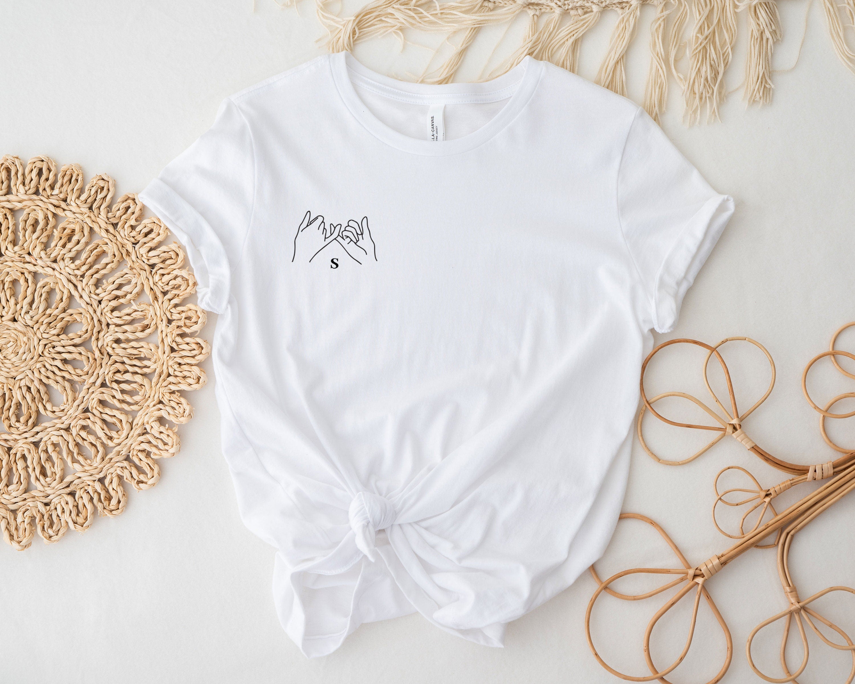 Partner T-Shirt | Holding Hands | Geschenk | Paargeschenke | Geschenk für beste Freunde | - GlamourDesign