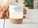 Lade das Bild in den Galerie-Viewer, Tasse aus Keramik | personalisierbar mit Wunschnamen| Tasse für Lehrer | Kork | Lehrer mit Herz - GlamourDesign
