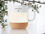 Lade das Bild in den Galerie-Viewer, Tasse aus Keramik | personalisierbar mit Wunschnamen| Tasse für Ärztinnen | Kork | Ärztin mit Herz - GlamourDesign
