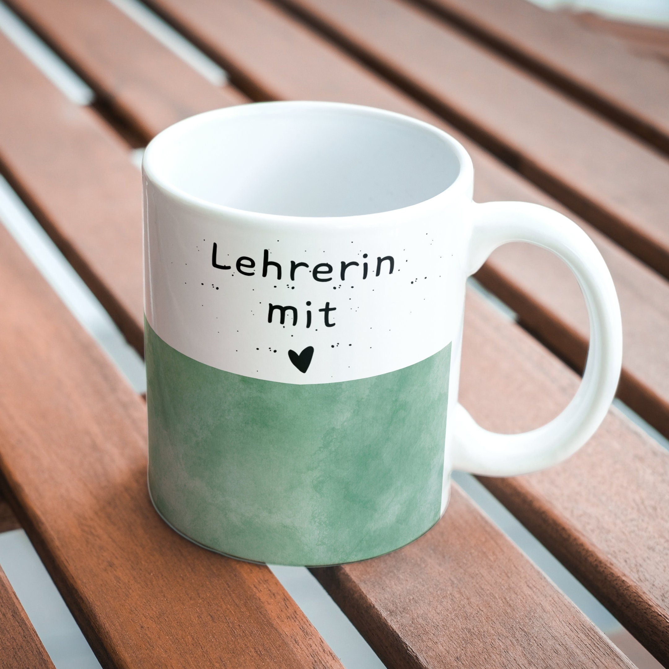Tasse für die Lehrerin | Geschenk | Wasserfarben Design | personalisierbar mit Wunschtext - GlamourDesign