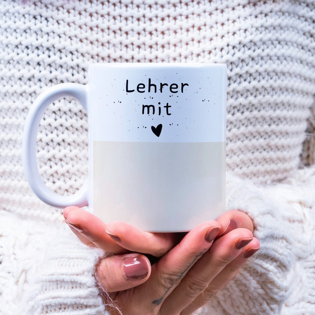 Tasse für den Lehrer | Geschenk | Wasserfarben Design | personalisierbar mit Wunschtext - GlamourDesign