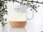 Lade das Bild in den Galerie-Viewer, Tasse aus Keramik | personalisierbar mit Wunschnamen| Tasse für Lehrer | Kork | Lehrer mit Herz - GlamourDesign
