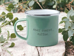 Lade das Bild in den Galerie-Viewer, Emaille Tasse in Mint| Wandertasse | Berge | Kaffeetasse| - GlamourDesign
