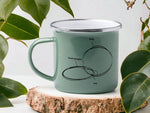 Lade das Bild in den Galerie-Viewer, Emaille Tasse in Mint| Tasse mit lustigem Motiv Sarkasmus PHD-Cool people-Me| - GlamourDesign
