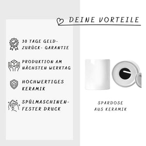 Spardose| Ruhestand| Geschenk zur Rente - GlamourDesign