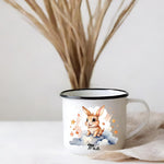 Lade das Bild in den Galerie-Viewer, emaille tasse kinder personalisiert name tasse babygeschenke kindergeburtstag camping - GlamourDesign
