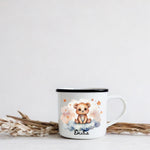 Lade das Bild in den Galerie-Viewer, emaille tasse kinder personalisiert name tasse babygeschenke kindergeburtstag camping - GlamourDesign
