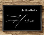 Lade das Bild in den Galerie-Viewer, Fußmatte personalisiert mit Namen| rutschfest &amp; waschbar | doormat indoor - GlamourDesign
