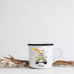 Lade das Bild in den Galerie-Viewer, emaille tasse kinder personalisiert name baby geschenke kindergarten kindergeburtstag camping - GlamourDesign
