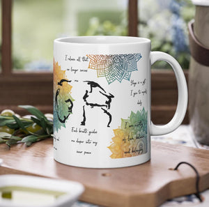 Personalisierte Tasse Yoga Geschenk mit Spruche Tasse für Yoga Lehrerin Geschenk Motivation Achtsamkeits Geschenke selbstliebe affirmationen - GlamourDesign