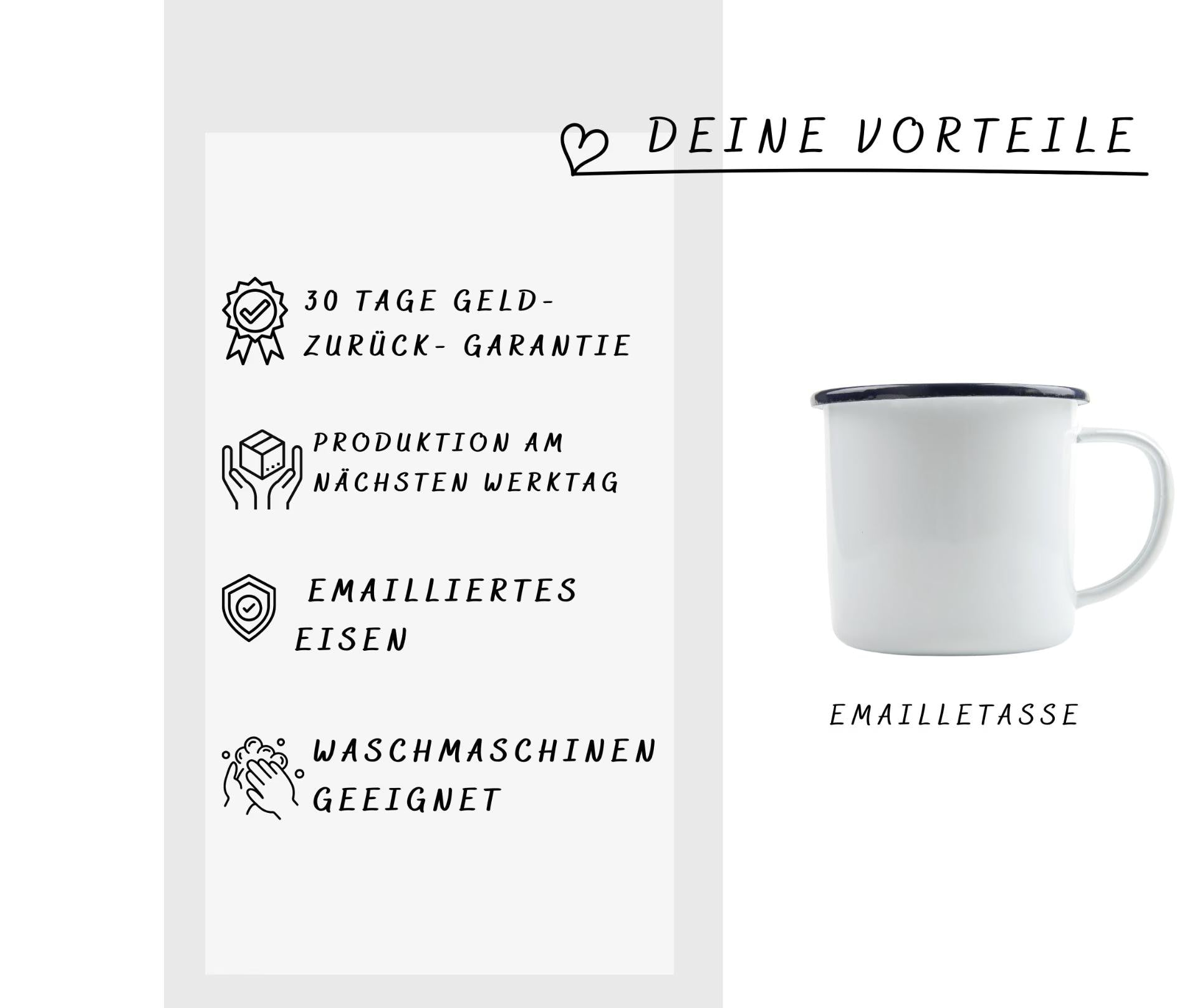 Emaille Tasse für Bergsteiger mit Wunschnamen Kletterin Geschenk Kletterer Becher Geburstagsgeschenk - GlamourDesign