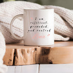 Lade das Bild in den Galerie-Viewer, Personalisierte Tasse Yoga Geschenk mit Spruch Herz Tasse Yoga Lehrerin Geschenk Achtsamkeit Motiv - GlamourDesign
