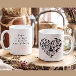 Lade das Bild in den Galerie-Viewer, Personalisierte Tasse Yoga Geschenk mit Spruch Herz Tasse Yoga Lehrerin Geschenk Achtsamkeit Motiv - GlamourDesign
