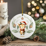 Lade das Bild in den Galerie-Viewer, Personalisierte Weihnachtskugel mit Kindername – Individueller Christbaumschmuck bedruckt – Weihnachtsdeko Geschenk mit Namen - GlamourDesign
