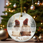 Lade das Bild in den Galerie-Viewer, Personalisierter Weihnachtsbaumanhänger für Beste Freundinnen Individueller Christbaumschmuck Geschenk für Besties Weihnachtsdeko Wunschtext - GlamourDesign
