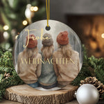 Lade das Bild in den Galerie-Viewer, Personalisierter Weihnachtsbaumanhänger für Beste Freundinnen Individueller Christbaumschmuck Geschenk für Besties Weihnachtsdeko Wunschtext - GlamourDesign
