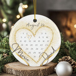 Lade das Bild in den Galerie-Viewer, Personalisierter Hochzeitsornament Individueller Baumschmuck Erstes Weihnachten verlobt verheiratet Namensornament Geschenk für Paare - GlamourDesign
