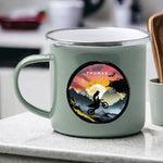 Lade das Bild in den Galerie-Viewer, Emaille Mint Tasse motorrad geschenk personalisierbar mit Namen Geburtstagsgeschenk mit Wunschname Weihnachten Becher motorrad geschenkidee - GlamourDesign
