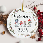 Lade das Bild in den Galerie-Viewer, Personalisierter Weihnachtsbaumanhänger mit Familiennamen – Individueller Christbaumschmuck bedruckt – Weihnachtsdeko Geschenk mit Namen - GlamourDesign
