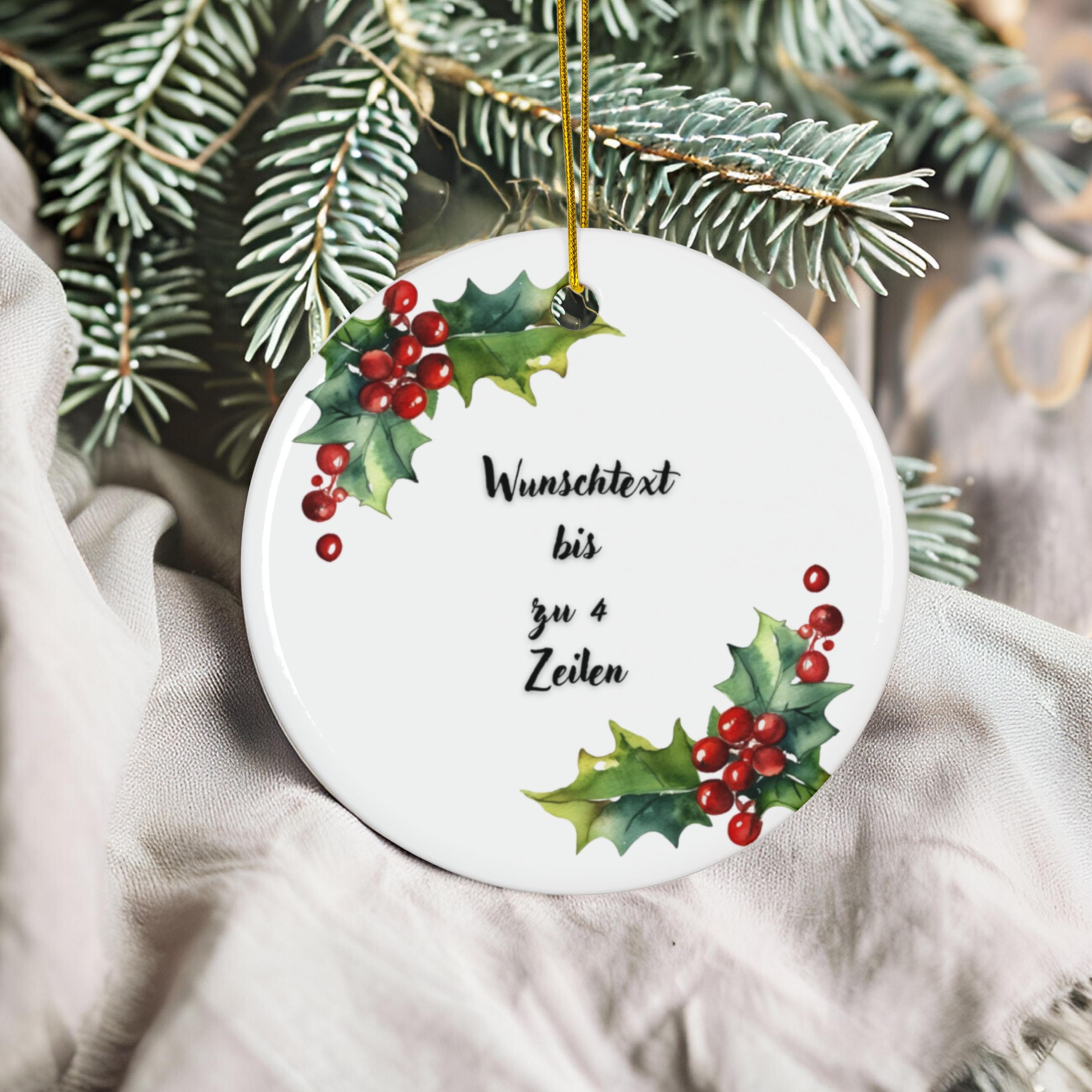 Personalisierter Hochzeitsornament Individueller Baumschmuck Erstes Weihnachten verlobt verheiratet Namensornament Geschenk für Paare - GlamourDesign