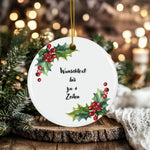 Lade das Bild in den Galerie-Viewer, Personalisierter Hochzeitsornament Individueller Baumschmuck Erstes Weihnachten verlobt verheiratet Namensornament Geschenk für Paare - GlamourDesign
