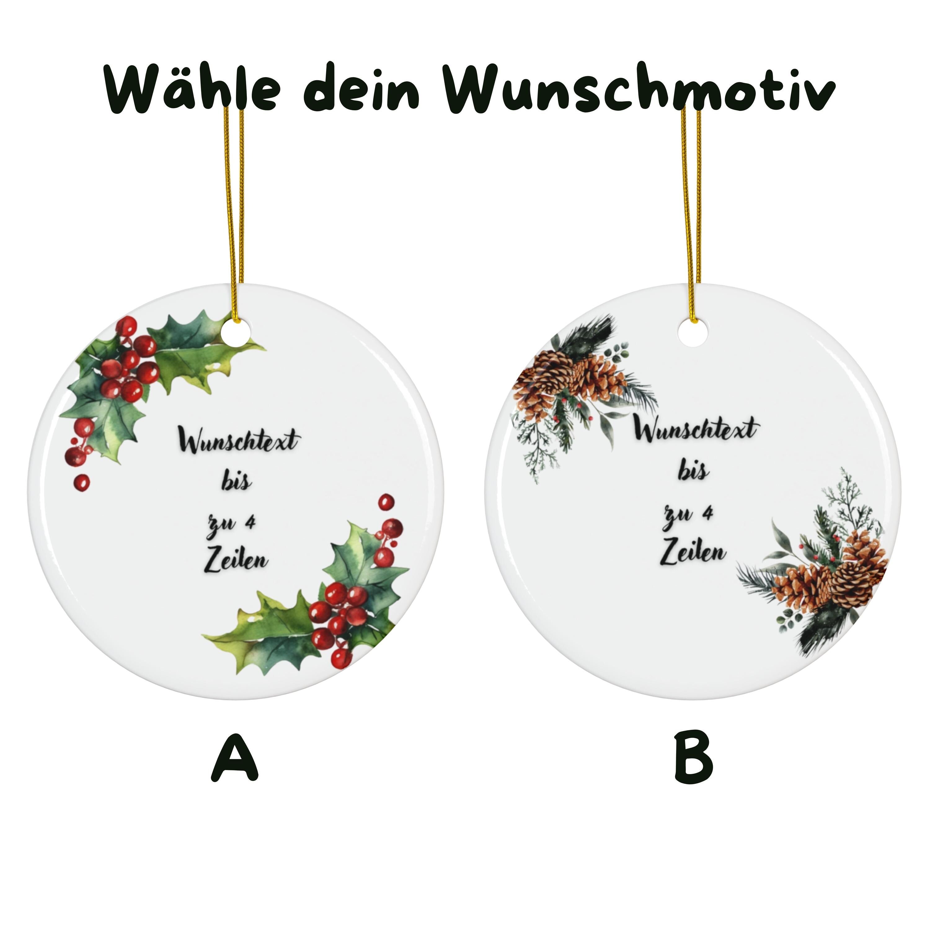 Personalisierter Hochzeitsornament Individueller Baumschmuck Erstes Weihnachten verlobt verheiratet Namensornament Geschenk für Paare - GlamourDesign