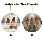 Lade das Bild in den Galerie-Viewer, Personalisierter Weihnachtsbaumanhänger für Beste Freundinnen Individueller Christbaumschmuck Geschenk für Besties Weihnachtsdeko Wunschtext - GlamourDesign
