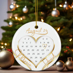 Lade das Bild in den Galerie-Viewer, Personalisierter Hochzeitsornament Individueller Baumschmuck Erstes Weihnachten verlobt verheiratet Namensornament Geschenk für Paare - GlamourDesign
