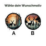 Lade das Bild in den Galerie-Viewer, Personalisierbar Emaille Tasse mit mit Namen Hirsch-Design Geschenk für Natur und Tierliebhaber Geschenkidee für Weihnachten und Geburtstag - GlamourDesign
