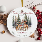 Lade das Bild in den Galerie-Viewer, Personalisierter Weihnachtsbaumanhänger mit Familiennamen – Individueller Christbaumschmuck bedruckt – Weihnachtsdeko Geschenk mit Namen - GlamourDesign
