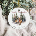 Lade das Bild in den Galerie-Viewer, Personalisierter Weihnachtsbaumanhänger mit Familiennamen – Individueller Christbaumschmuck bedruckt – Weihnachtsdeko Geschenk mit Namen - GlamourDesign
